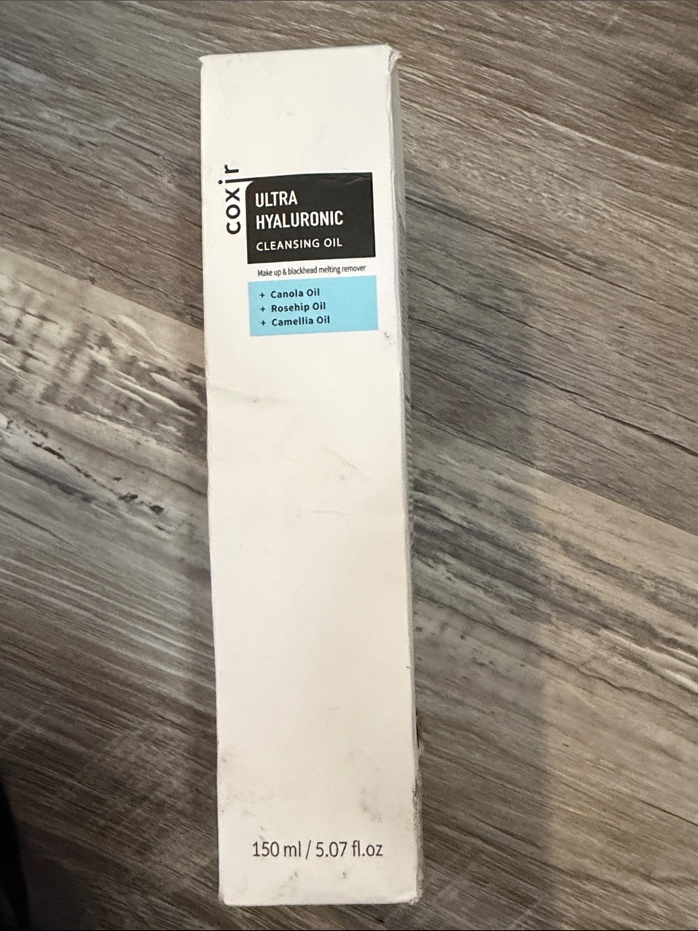 Coxir Ultra Hyaluronic Cleansing Oil – White with Light Blue Accent
